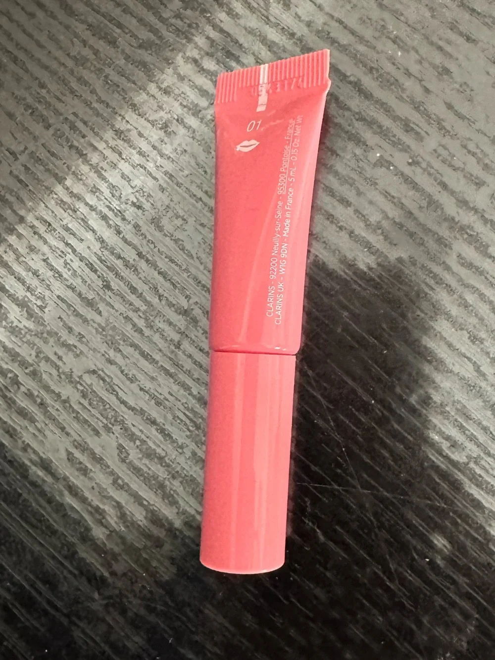 CLARINS Lip Perfector - 01 rose shimmer MINI SIZE 0.15oz/5ml